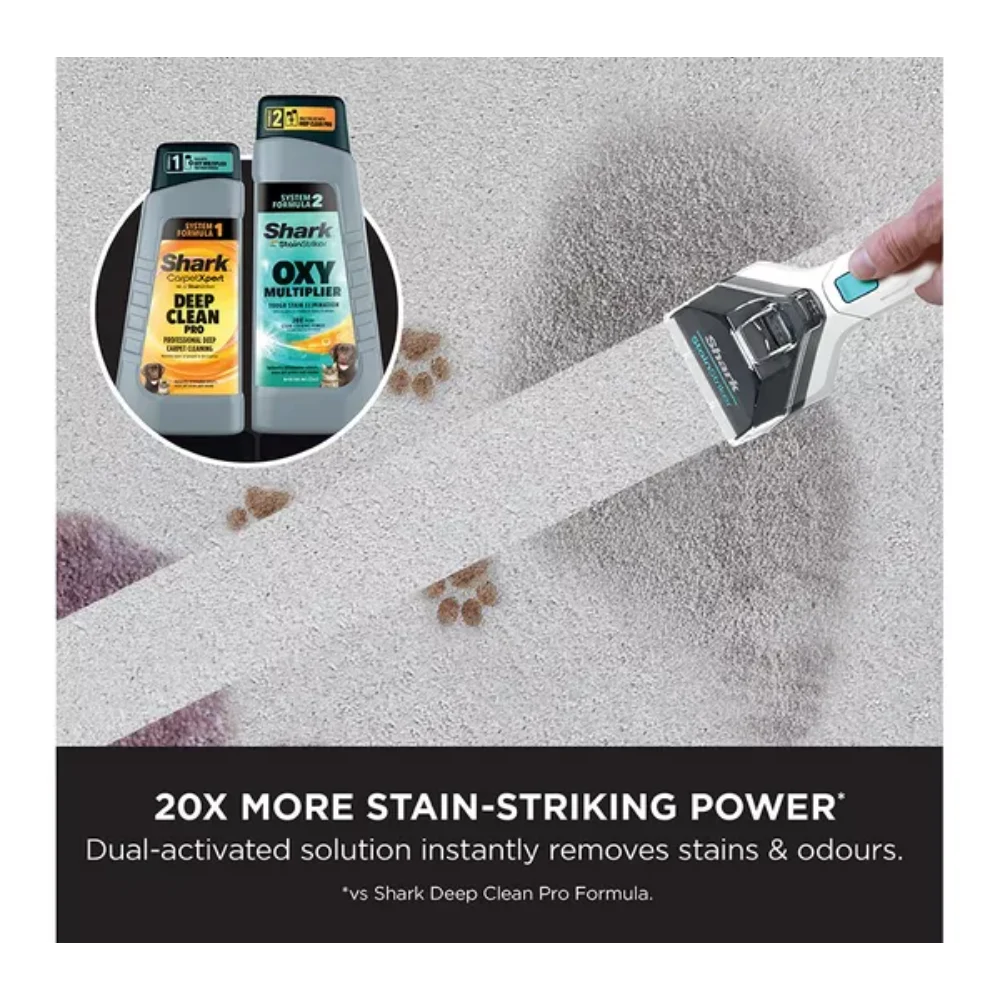 Shark CarpetXpert Deep Carpet Cleaner with Built-In StainStriker | EX200UK