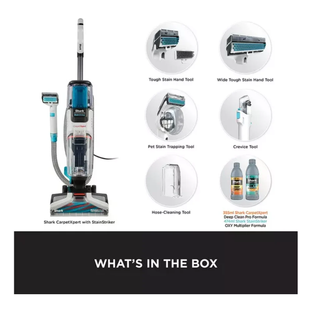 Shark CarpetXpert Deep Carpet Cleaner with Built-In StainStriker | EX200UK