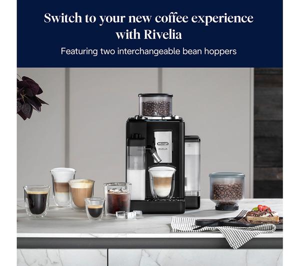 Delonghi Rivelia Bean To Cup Coffee Machine - Black | EXAM440.55.B