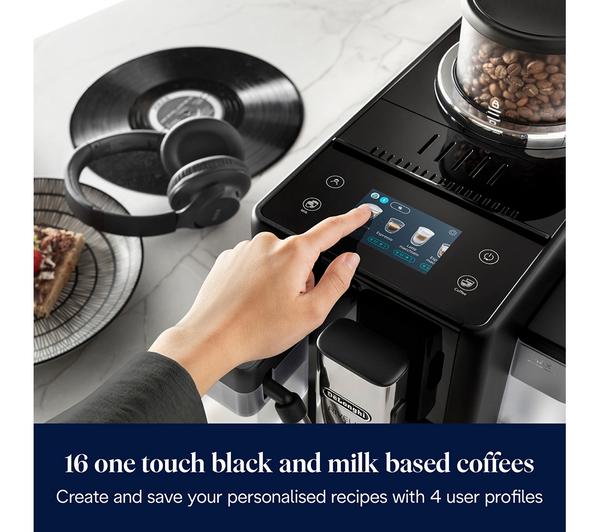 Delonghi Rivelia Bean To Cup Coffee Machine - Black | EXAM440.55.B