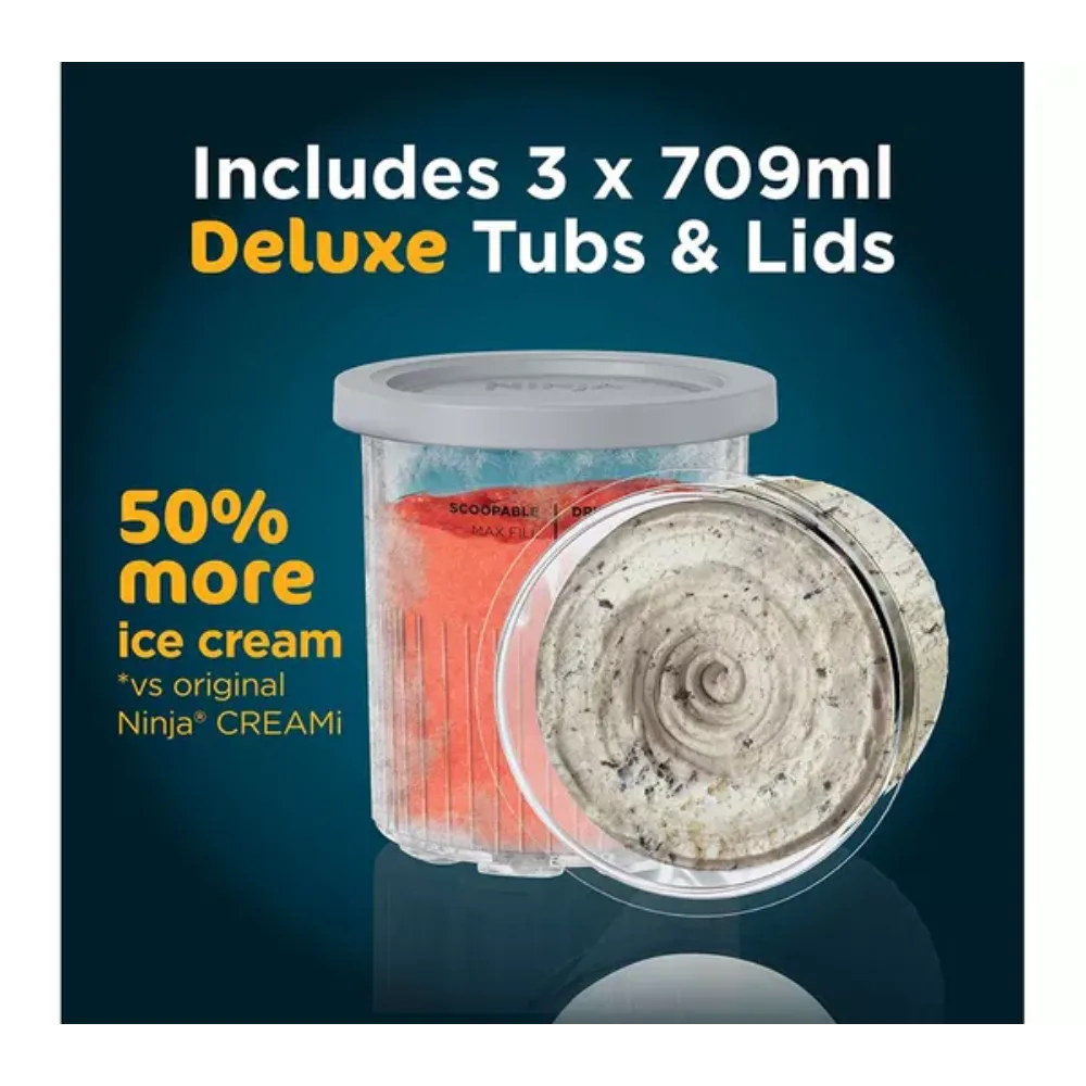 Ninja CREAMi Deluxe 10-in-1 Ice Cream and Frozen Drink Maker | NC501UK