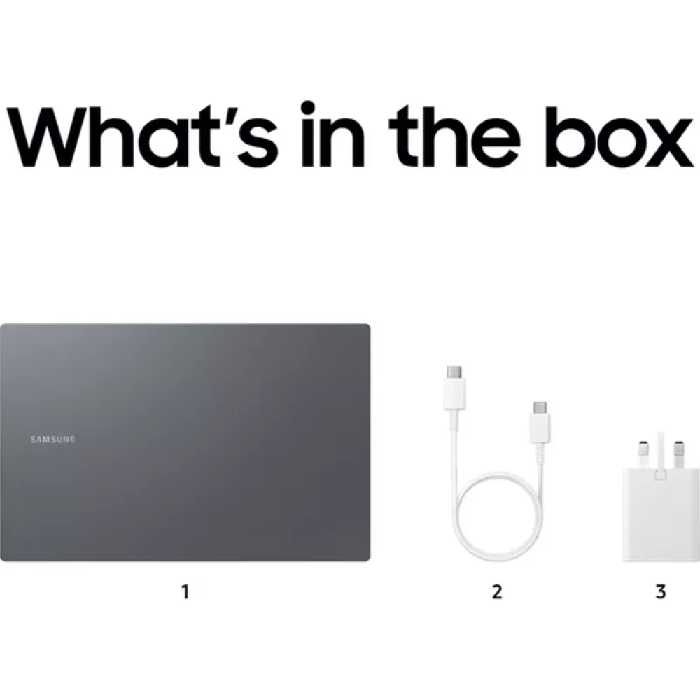 Samsung Galaxy Book4 15.6 Inch Core I3 256GB SSD 8GB RAM - Grey | NP750XGJ-KG1UK
