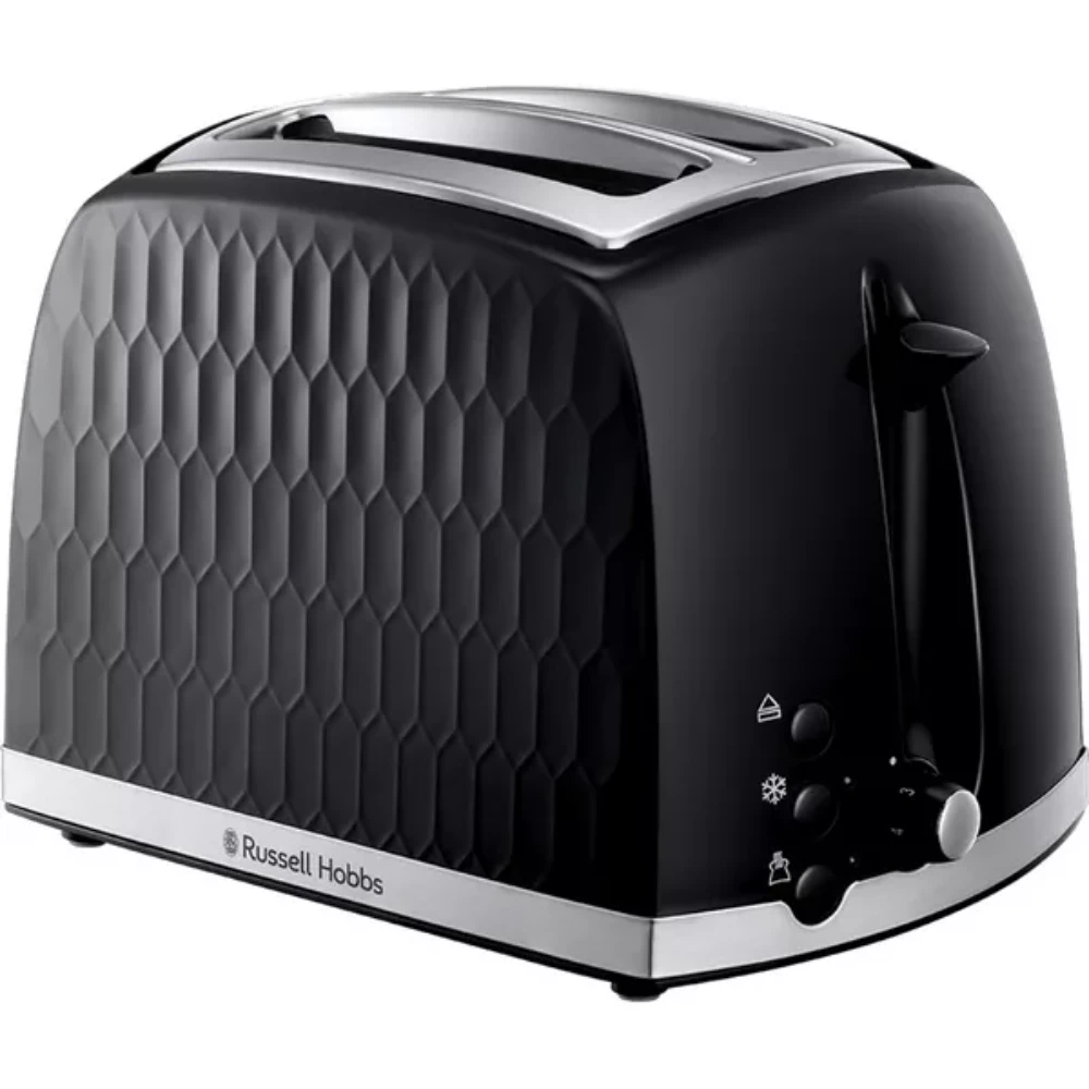 Russell Hobbs Honeycomb 2 Slice Toaster - Black | 26061
