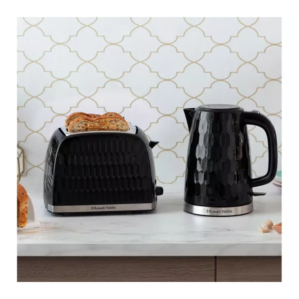 Russell Hobbs Honeycomb 2 Slice Toaster - Black | 26061