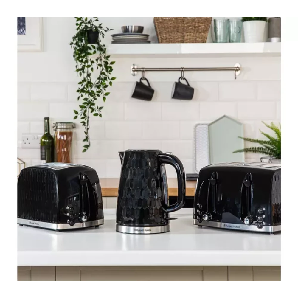 Russell Hobbs Honeycomb 2 Slice Toaster - Black | 26061