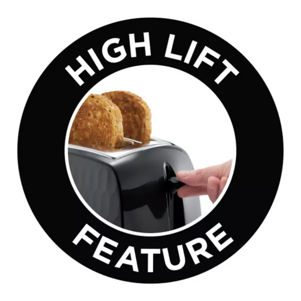 Russell Hobbs Honeycomb 2 Slice Toaster - Black | 26061