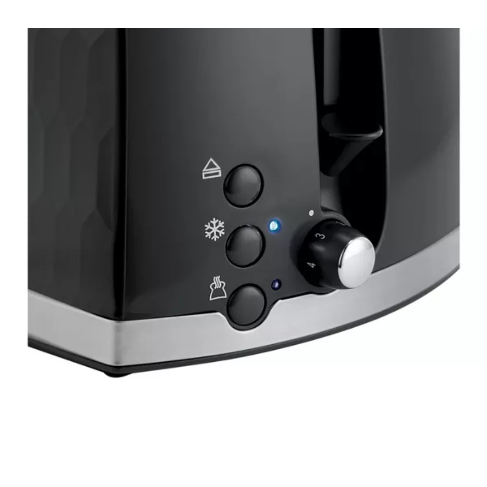 Russell Hobbs Honeycomb 2 Slice Toaster - Black | 26061