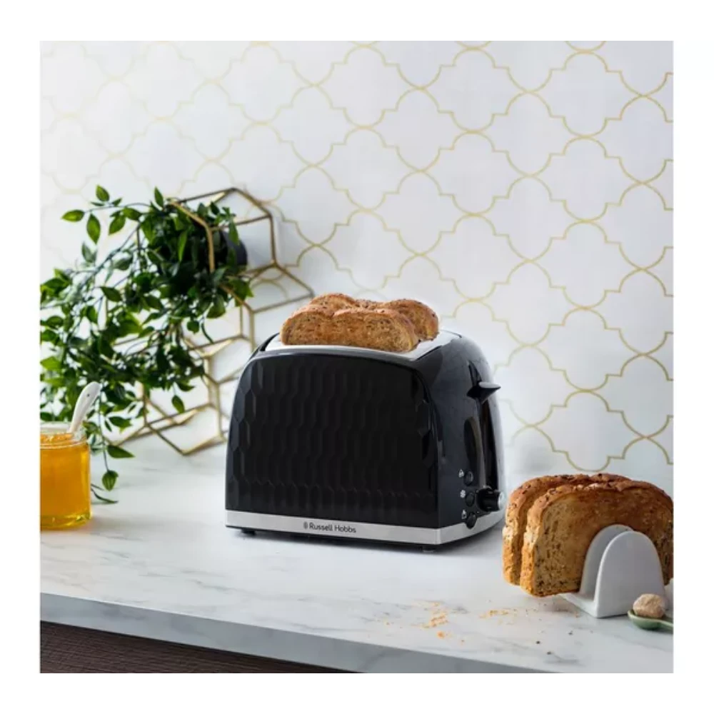 Russell Hobbs Honeycomb 2 Slice Toaster - Black | 26061