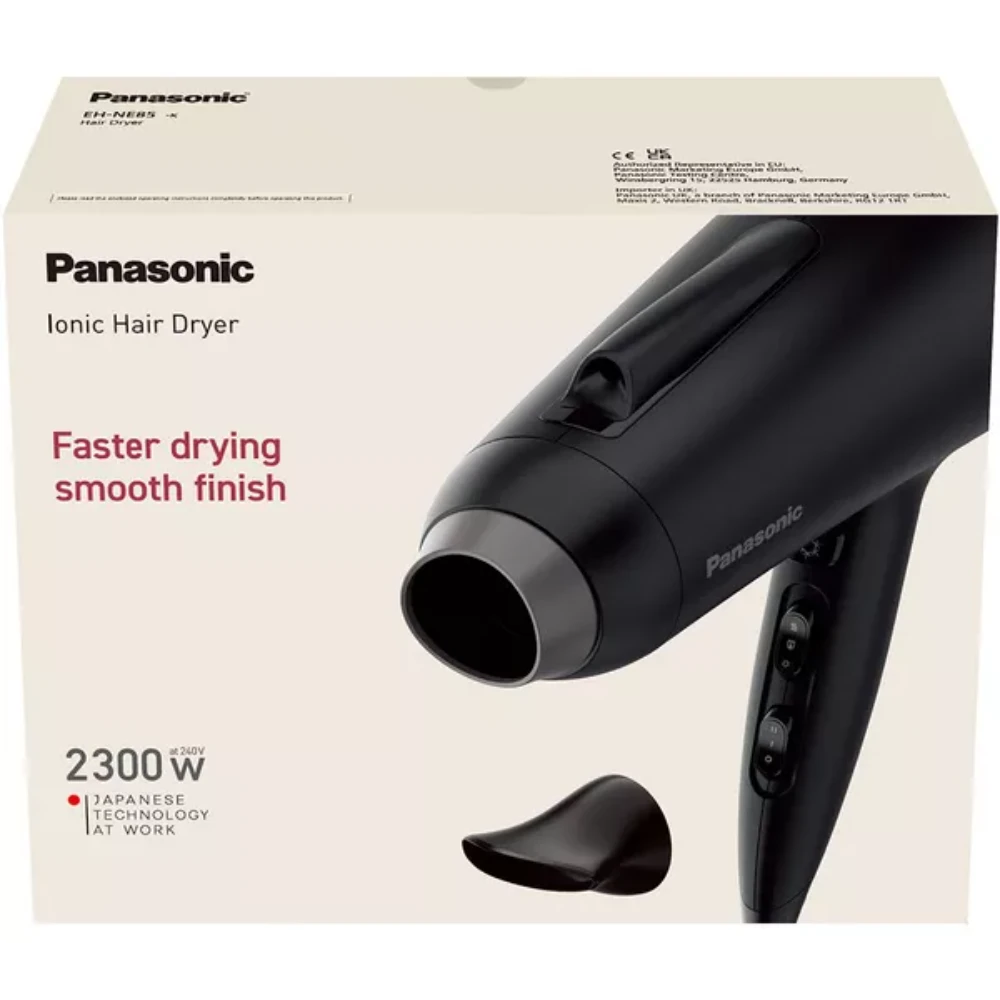 Panasonic Fast Dry Series Ionity Hair Dryer 2300W - Black | EH-NE85