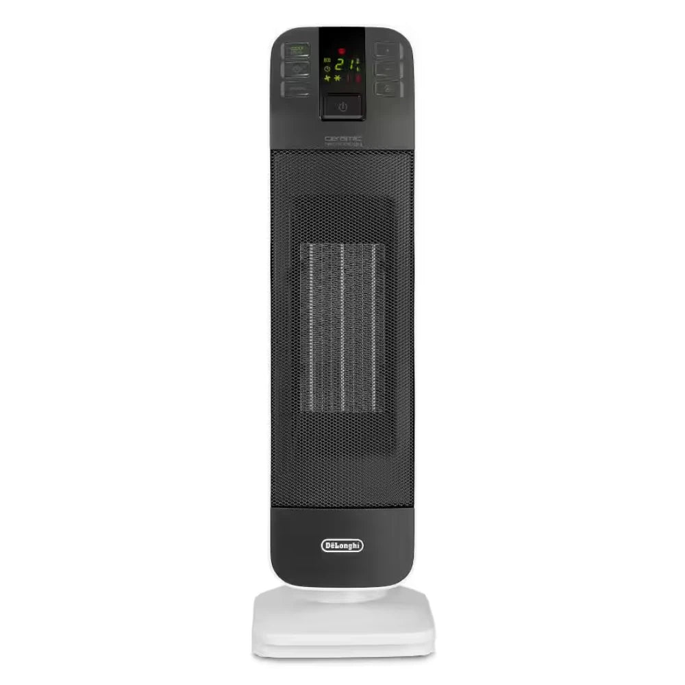 Delonghi Tower Ceramic 2Kw Fan Heater - White / Dark Grey | HFX65V20