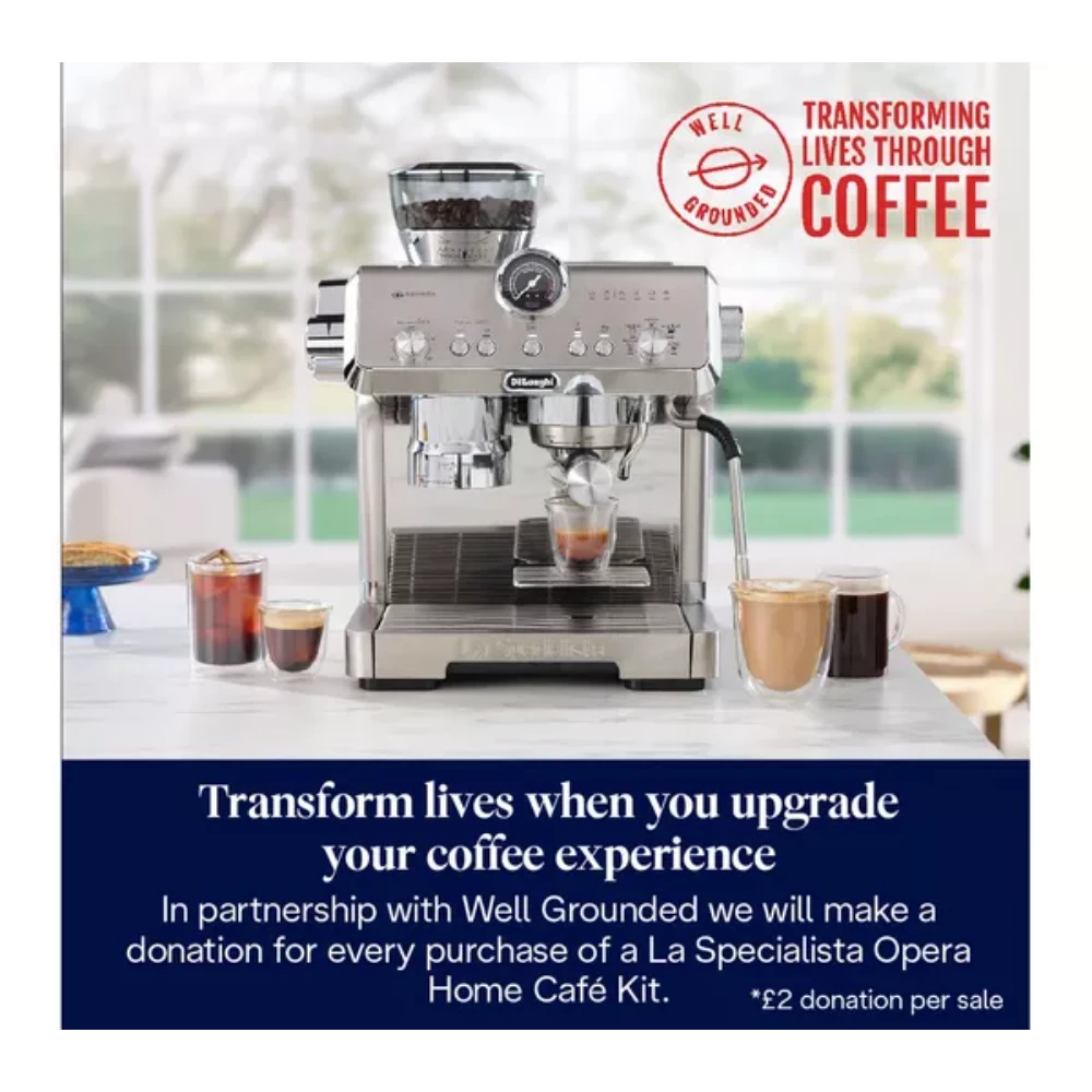 DeLonghi La Specialista Opera Manual Bean to Cup Espresso Coffee Machine Stainless Steel | EC9555.M