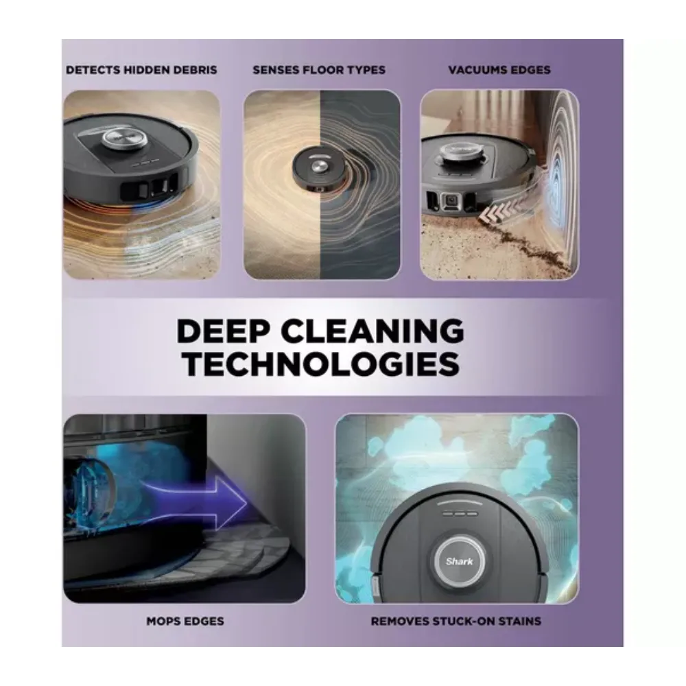 Shark PowerDetect NeverTouch 2 in 1 Self Empty Robot Vacuum & Mop | RV2800YEUK