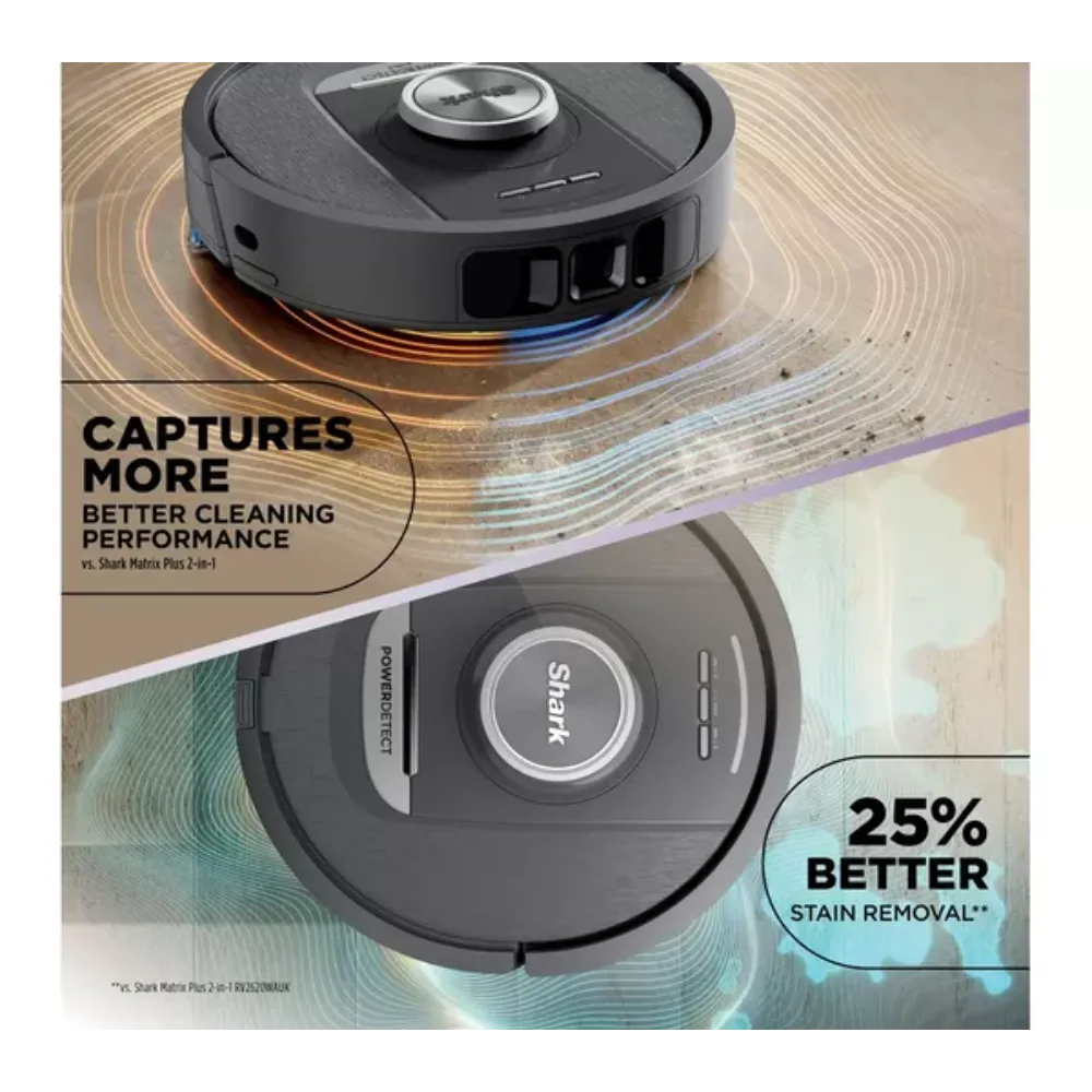 Shark PowerDetect NeverTouch 2 in 1 Self Empty Robot Vacuum & Mop | RV2800YEUK