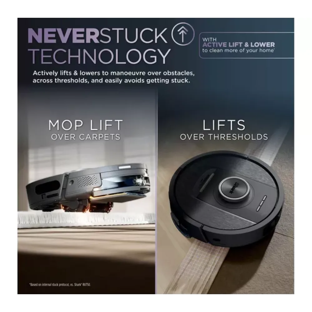 Shark PowerDetect NeverTouch 2 in 1 Self Empty Robot Vacuum & Mop | RV2800YEUK