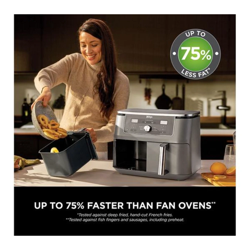 Ninja 9.5 Litre Foodi Max Dual Zone Air Fryer - Black | DZ400UK