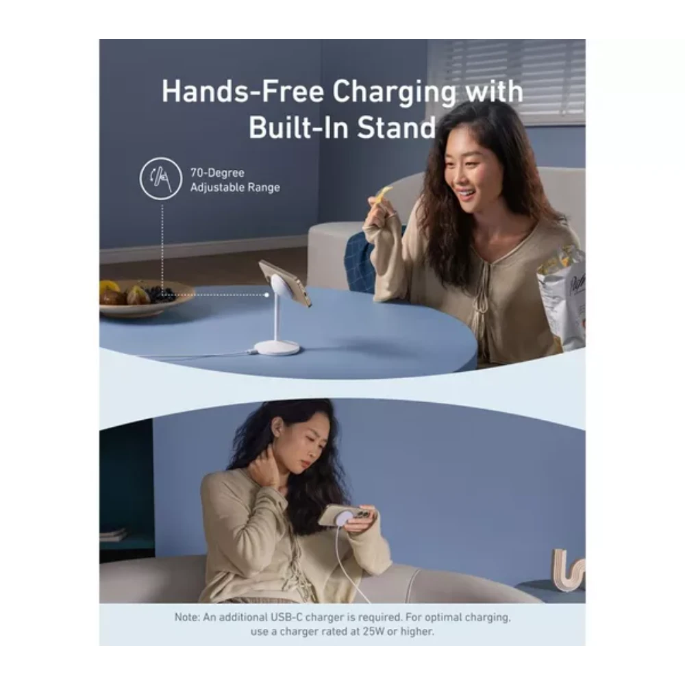 Anker MagGo Wireless Charging Stand 15w - White | A25X1H21