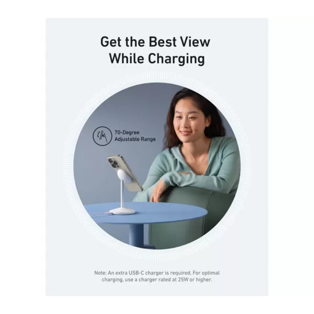 Anker MagGo Wireless Charging Stand 15w - White | A25X1H21
