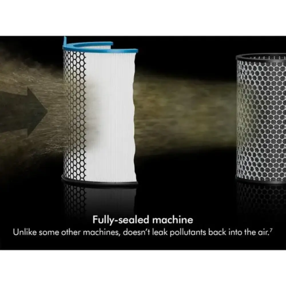 Dyson HushJet Compact HJ10 Air Purifier - White and Silver | 491121-01