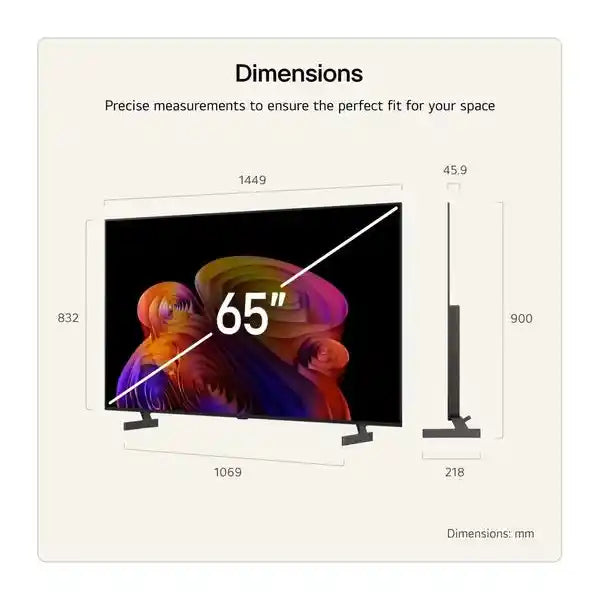 LG B6 65 Inch OLED AI 4K Ultra HD Smart TV (2026) | OLED65B6ELC.AEI