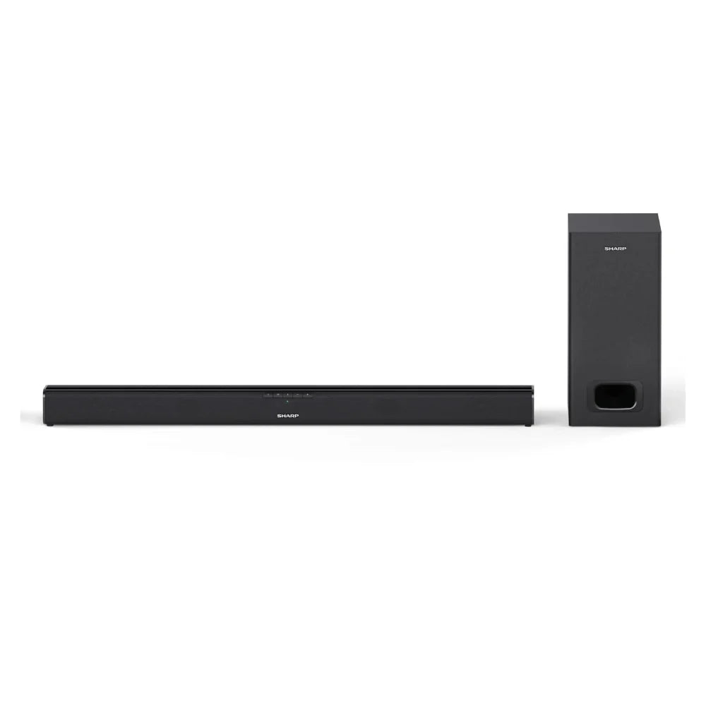 Sharp 2.1 180W Slim Bluetooth Soundbar with wired Subwoofer - Black | SHT-SBW110