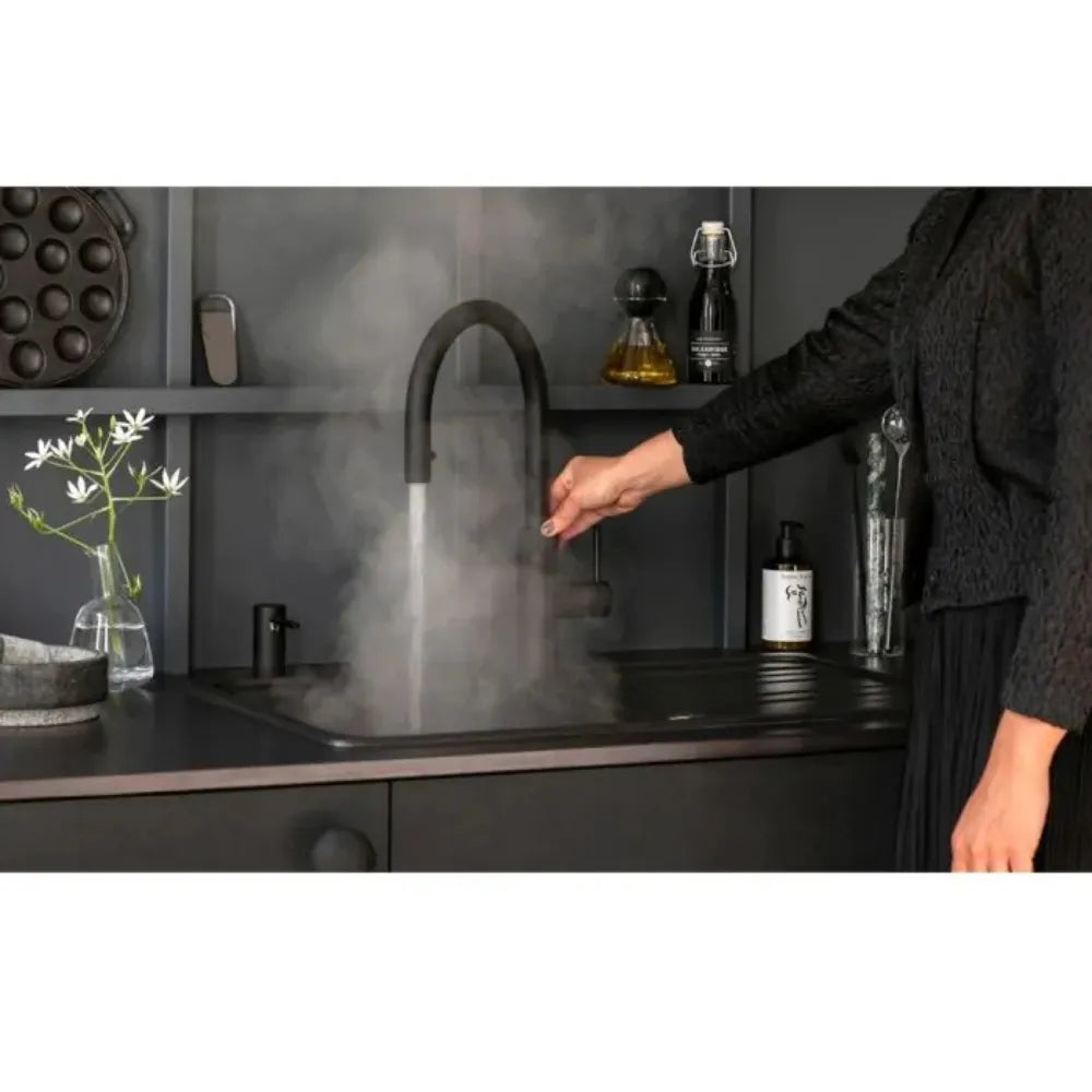 Quooker PRO3 Flex Boiling Water Kitchen Tap - Black | 3XBLK