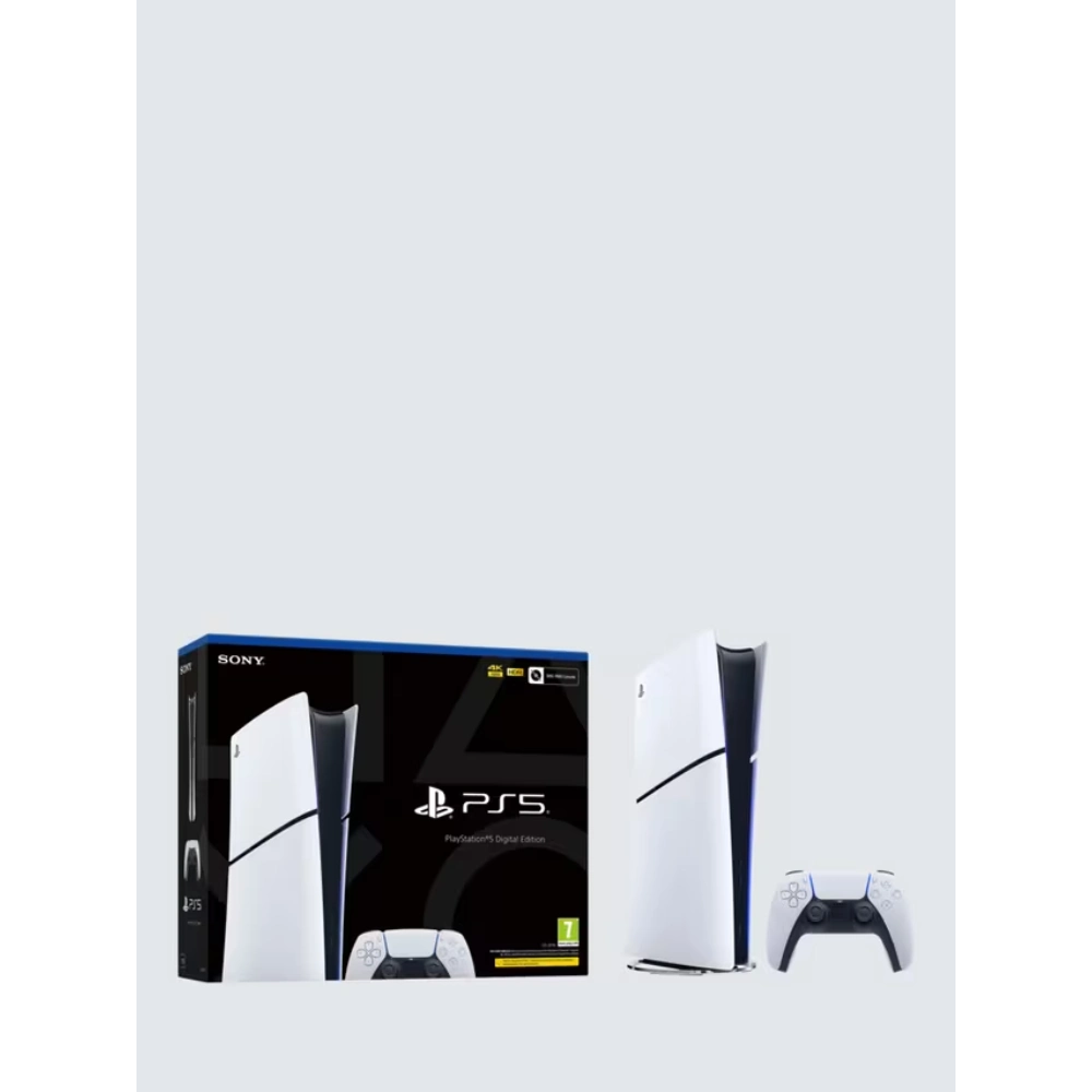 SONY PlayStation 5 PS5 Digital Edition (Model Group - Slim) 1TB with Dual Sense Controller - White | P5HEHWSNY57728