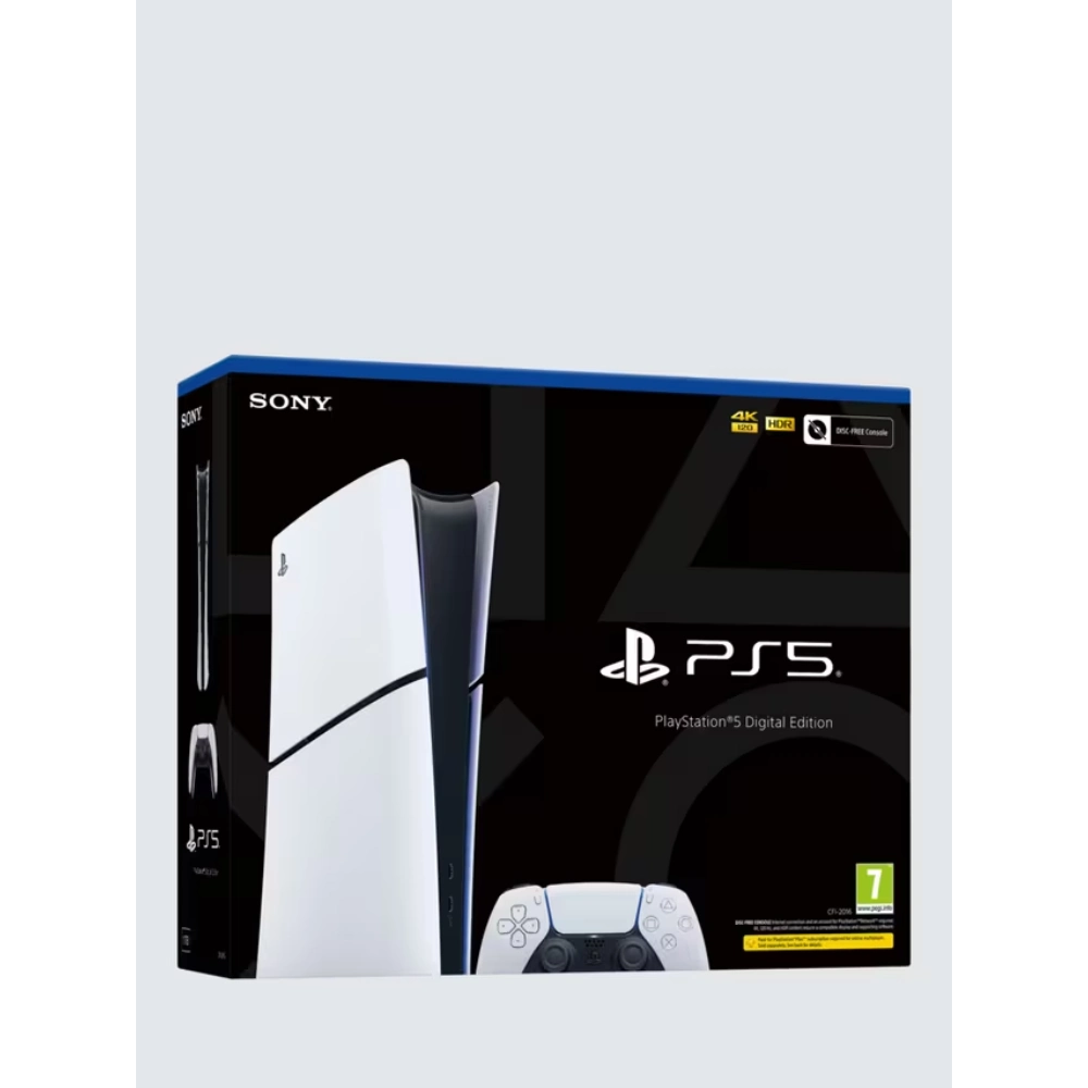 SONY PlayStation 5 PS5 Digital Edition (Model Group - Slim) 1TB with Dual Sense Controller - White | P5HEHWSNY57728