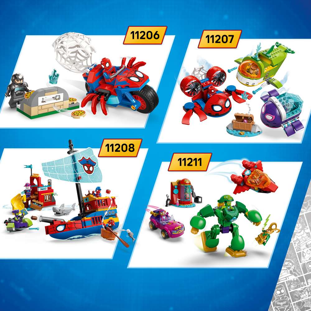 LEGO Disney Junior Marvel Ultron vs. Iron Man 11209 - shown alongside related LEGO sets sold separately. 96 pieces. Ages 4+.
