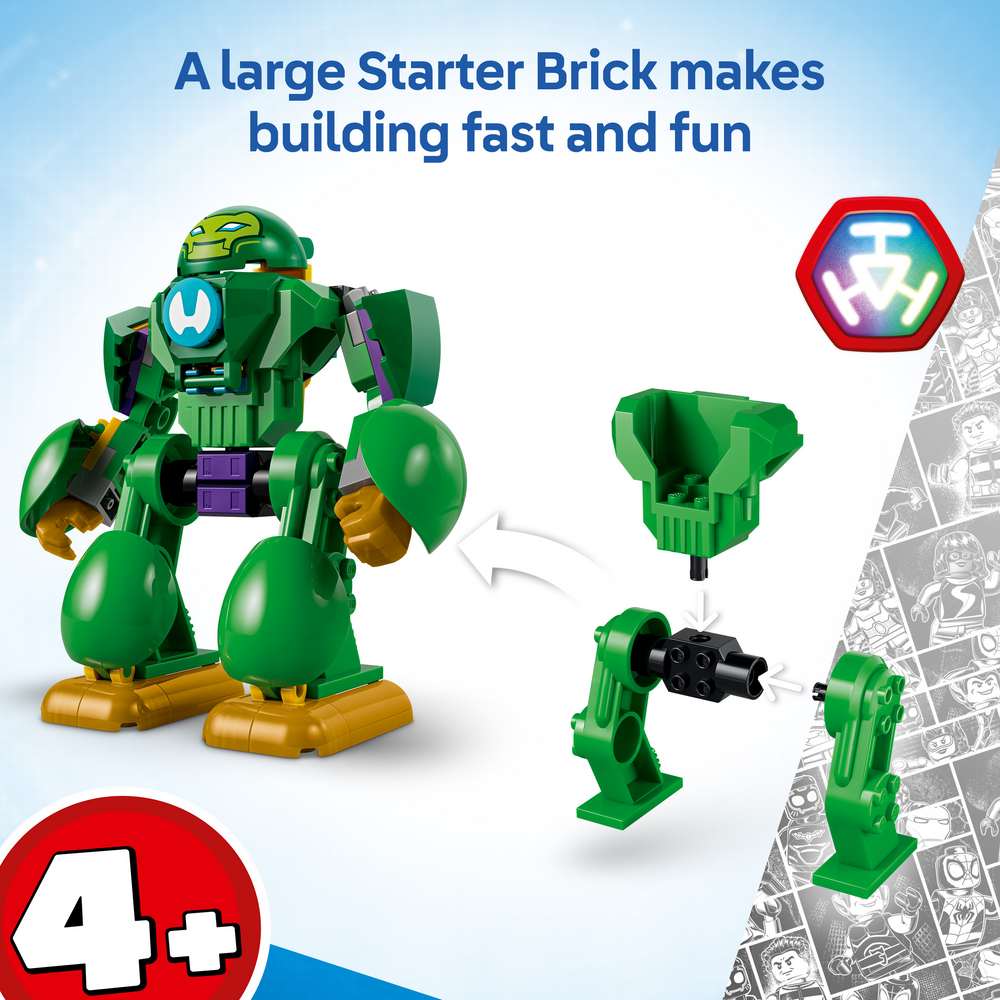LEGO Disney Junior Marvel Loki vs. Team Iron Man 11211 - captioned product view. 204 pieces. Ages 4+.