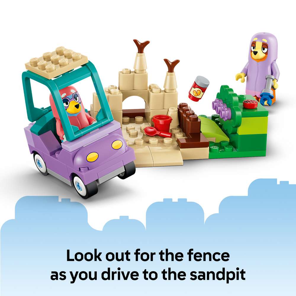 LEGO Bluey Grannies with Bingo and Bluey 11216 - captioned product view. 80 pieces. Ages 4+.