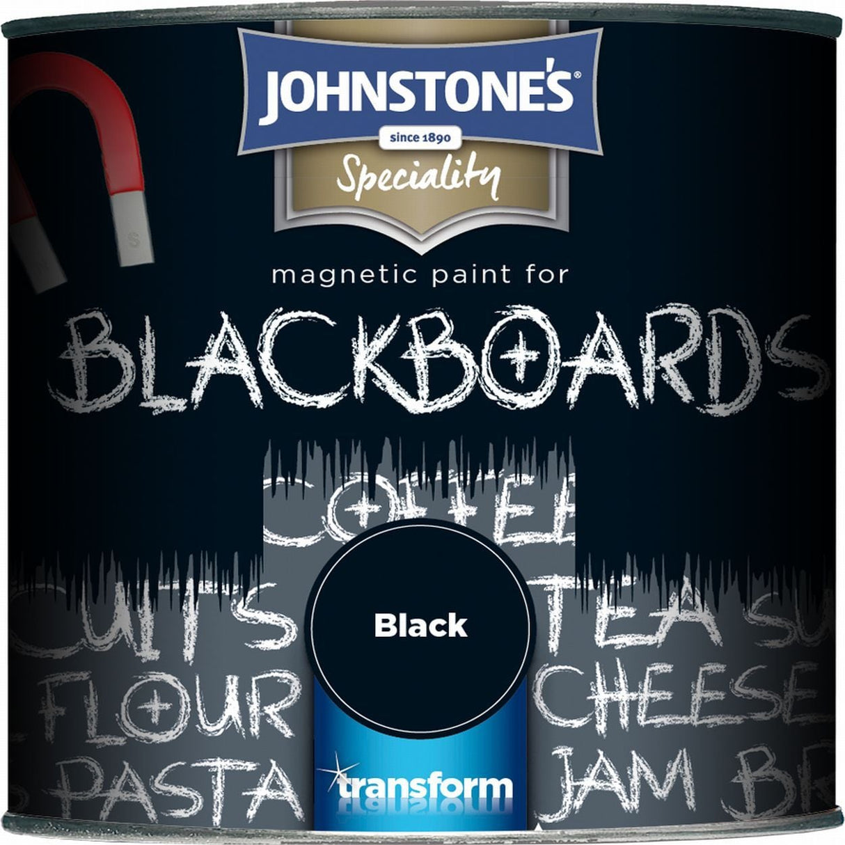 Johnstones Magnetic Paint For Blackboards 250ml - Black | 00309269