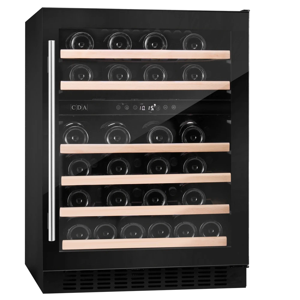 CDA 46 Bottle Wine Cooler 60cm Two Zone - Black | CFWC604BL