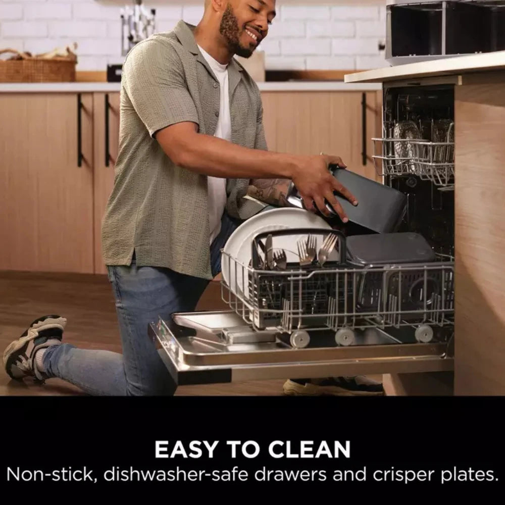 Ninja Dual Zone Air Fryer 7.6L 2400W - Black | DZ300UK