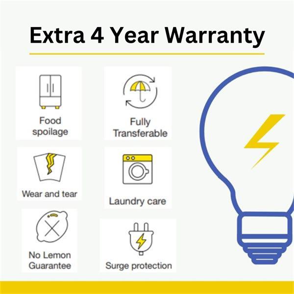 Extra Peace of Mind Warranty 4 Years | 1800-2199 Cover