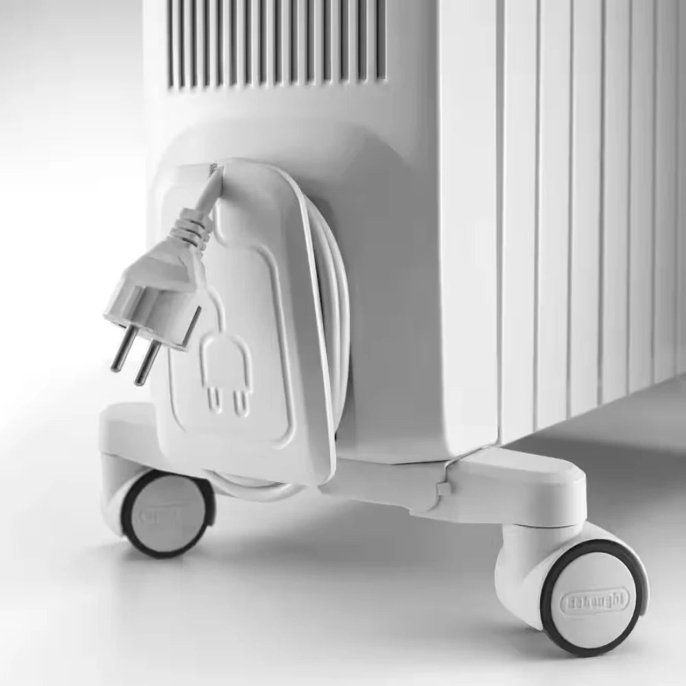 Delonghi Dragon 4 2.5Kw Oil Filled Radiator with Electronic Timer - White | TRDX41025E