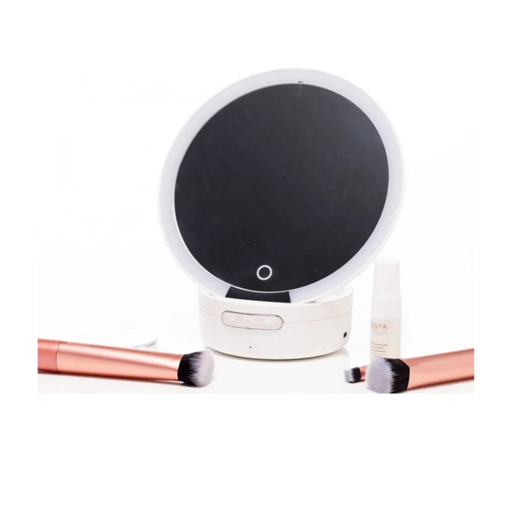 The Grange Collection Hollywood Bluetooth Portable LED Makeup Mirror - White | HB167