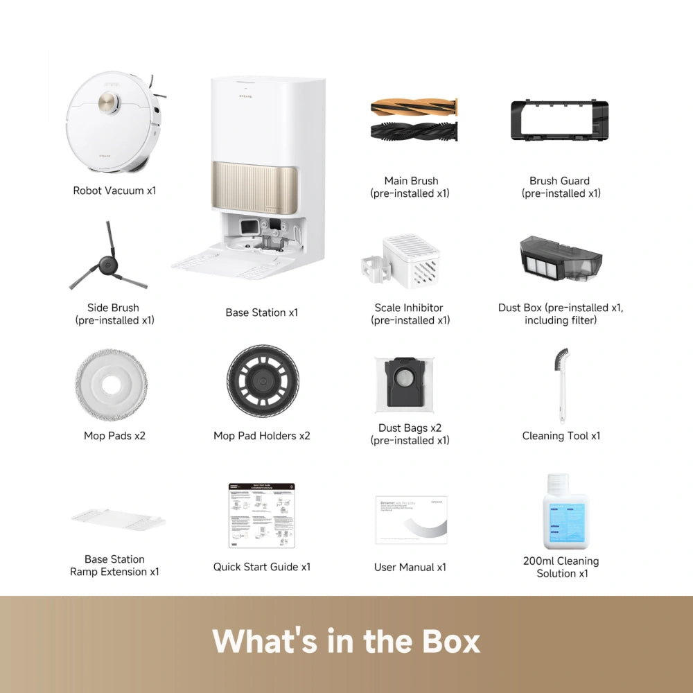 Dreame L40s Pro Robotic Robot Vacuum Cleaner - Ultra White | RLL74CE