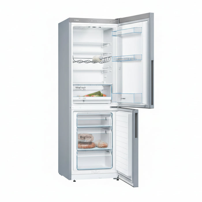 Bosch Series 4 176cm 60/40 Fridge Freezer Low Frost - Inox | KGV33VLEAG