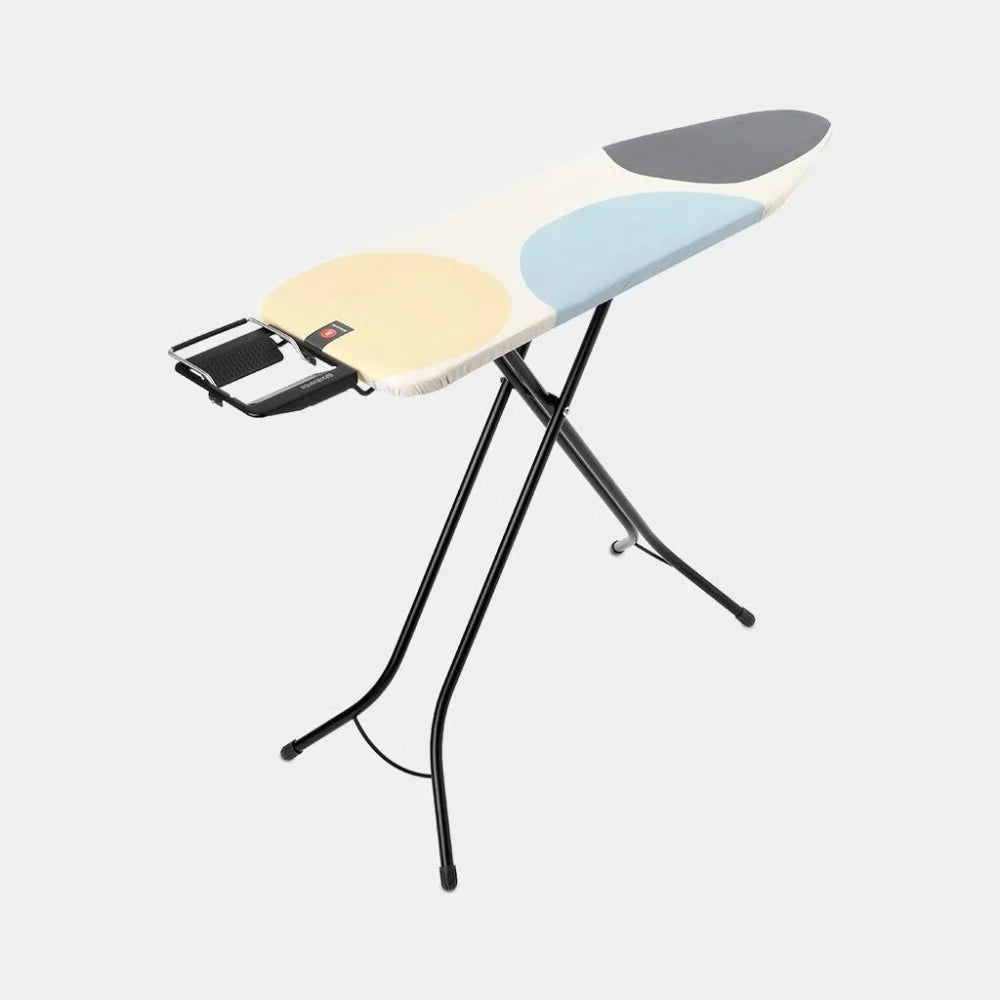Brabantia Ironing Board B 124cm x 38cm for Steam Iron - Spring Bubbles | 134289