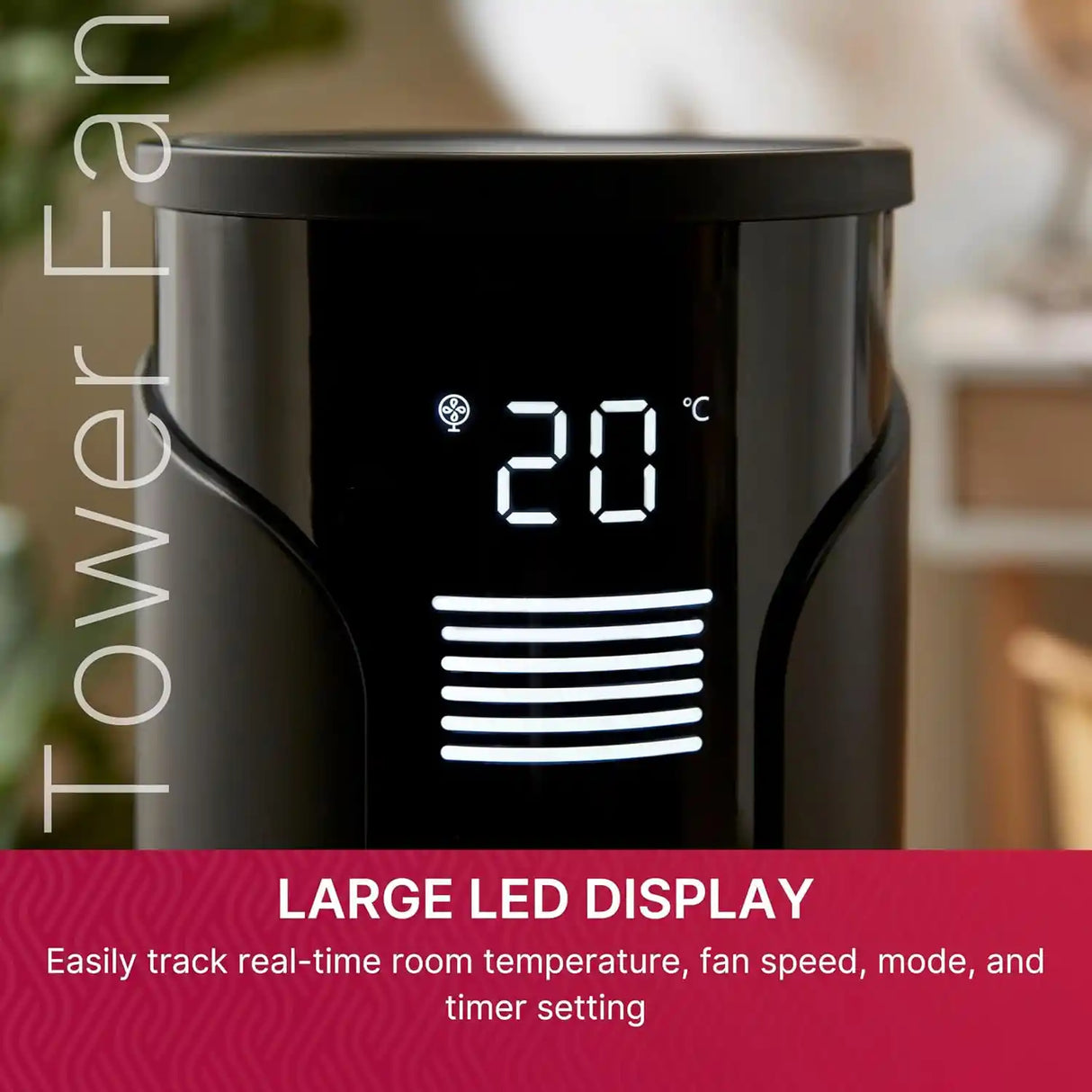 Dimplex 3 Speed Tower Cooling Fan - Black | DXACF