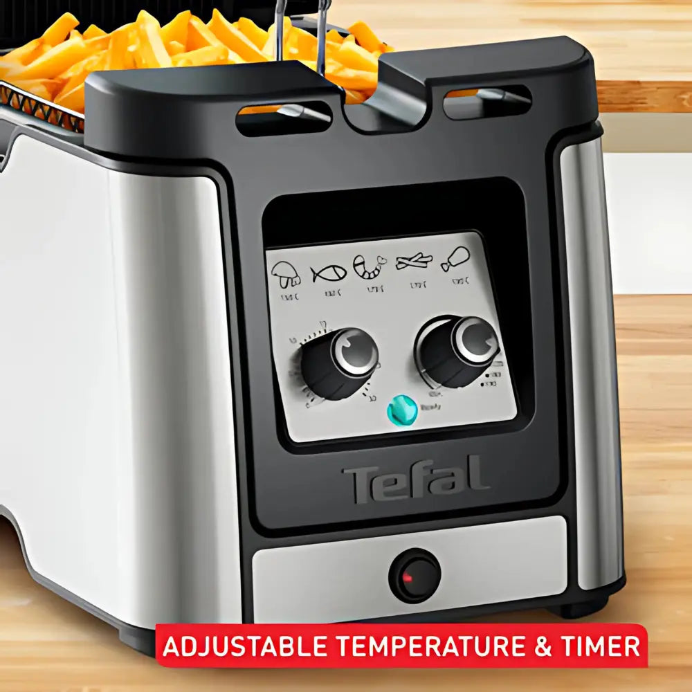 Tefal Clear Duo 3.5 Litre Deep Fryer - Stainless Steel | FR600DGO