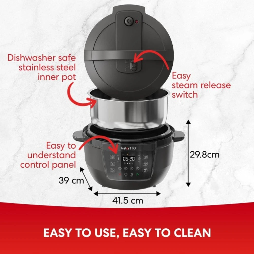 Instant Pot Classic XL Multi Cooker 7.1 Litre - Black | 140-0019-01-UK