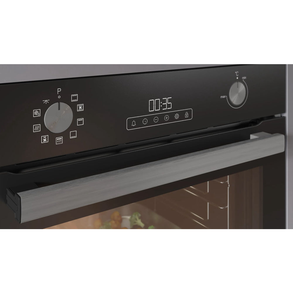 Blomberg AeroChef Built In Single Oven Multifunction - Dark Steel | ROEN9222DX