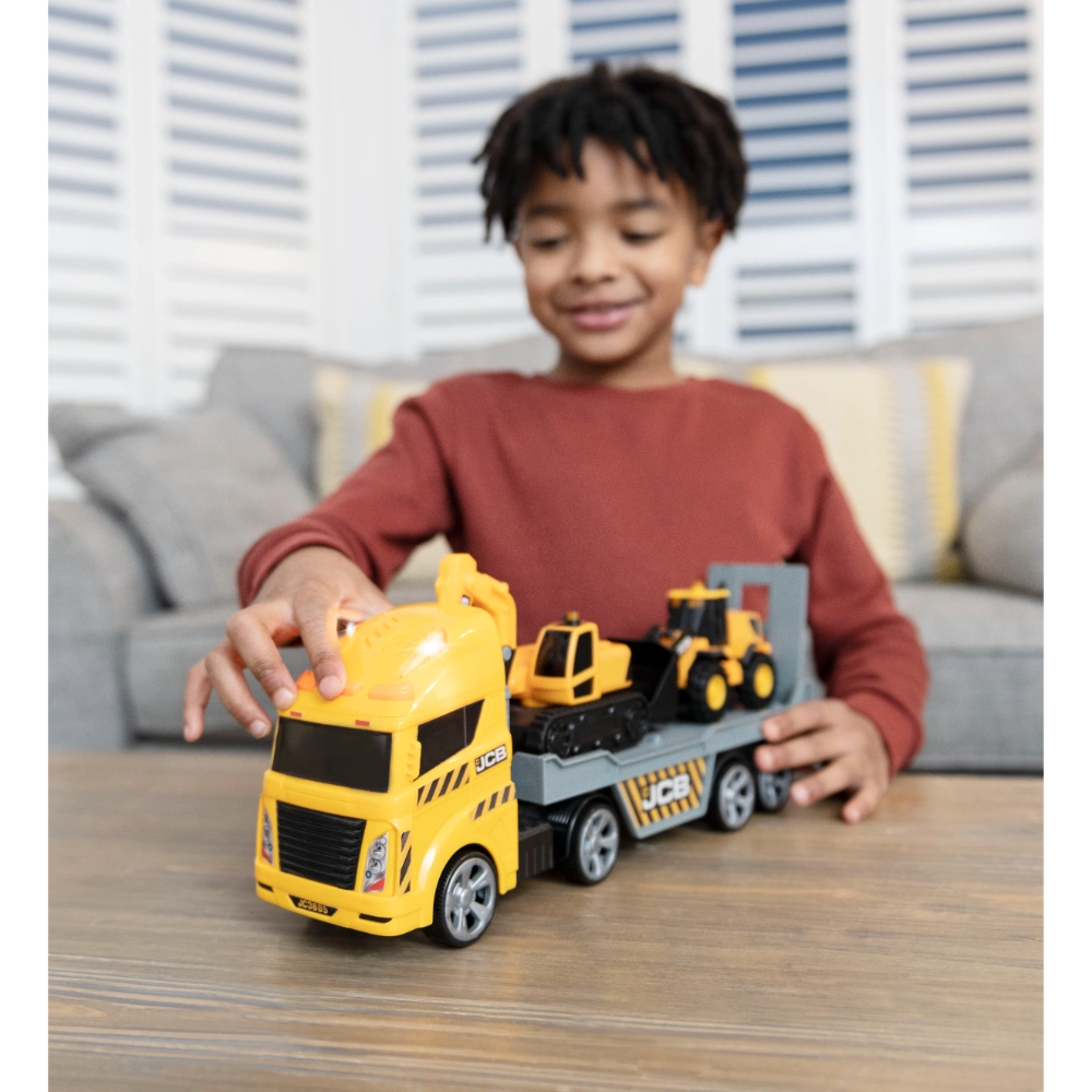 Teamsterz JCB Construction Transporter Light and Sound | 1417293.EX