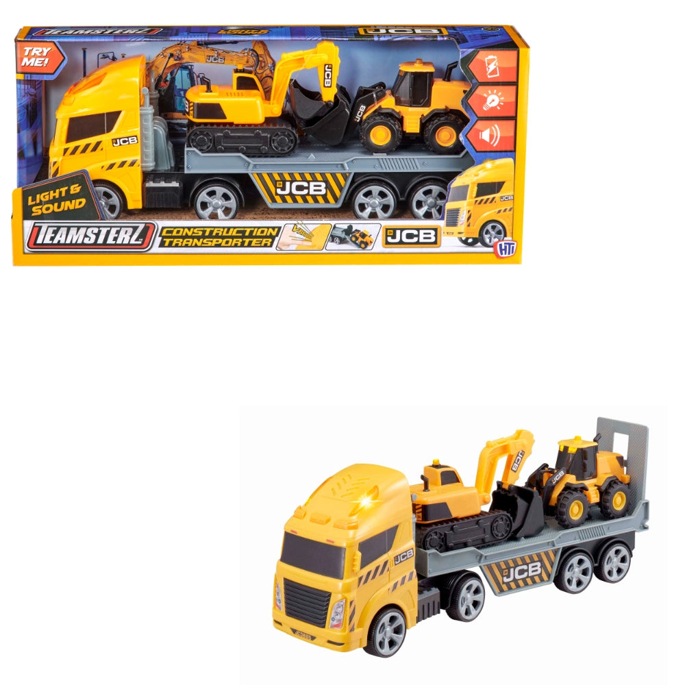 Teamsterz JCB Construction Transporter Light and Sound | 1417293.EX