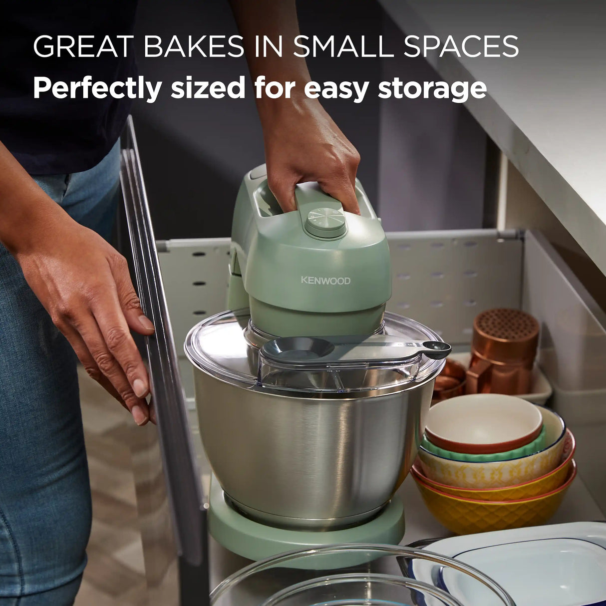 Kenwood Kenwood Go Stand Mixer - Eucalyptus Green | KZM35.000GR