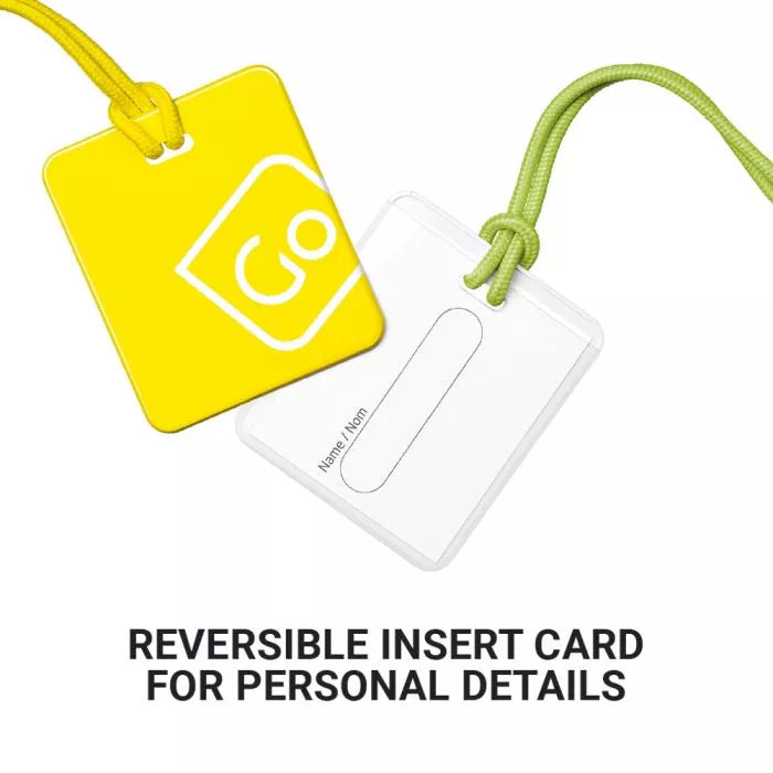 Go Travel Luggage Suitcase Tags 2 Pack - Yellow / Green | 152.102