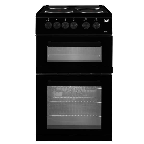 Beko 50cm Twin Cavity Electric Cooker - Black Ceramic