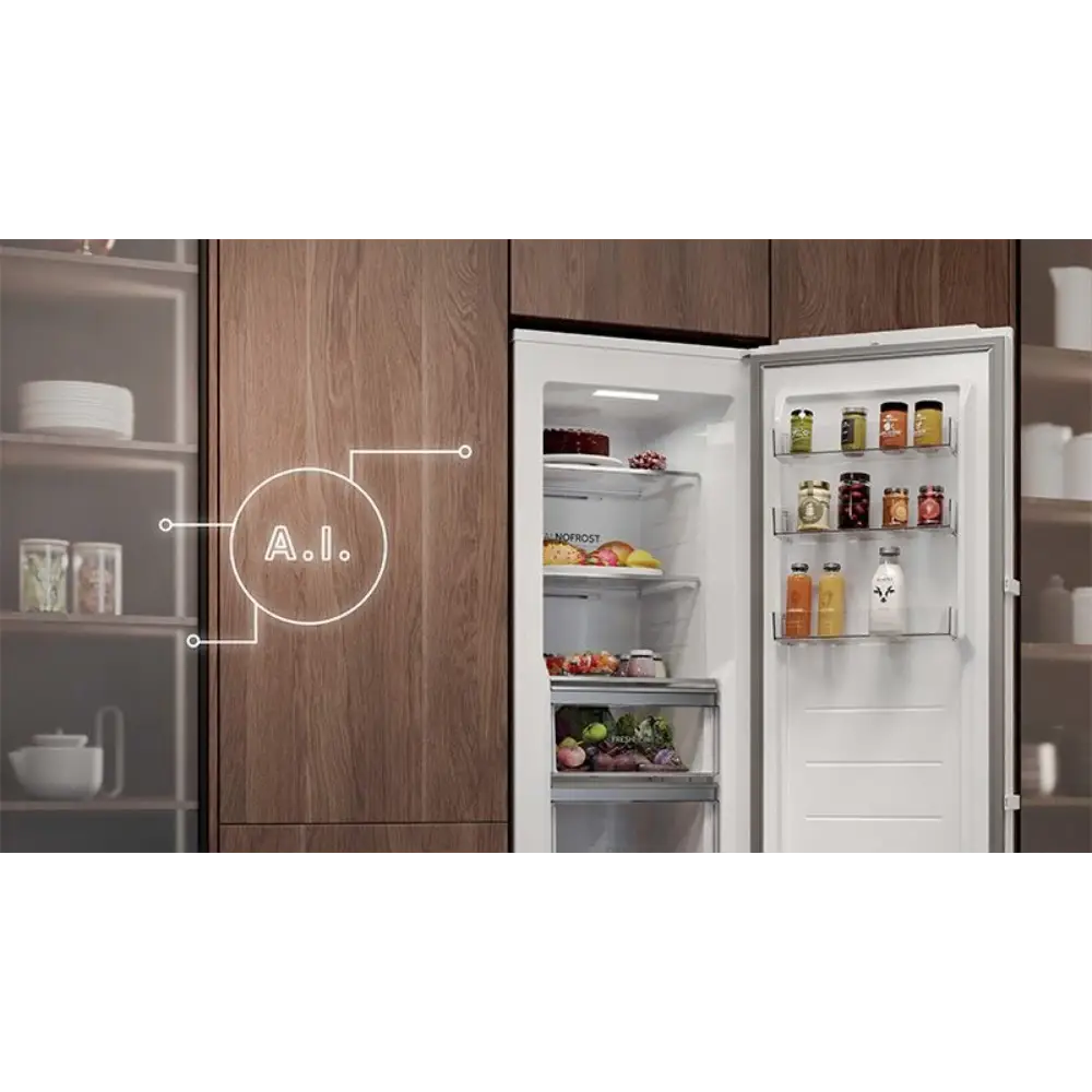 Haier 200cm 70/30 Smart Fridge Freezer - Inox | HDW1620DNPK(UK)