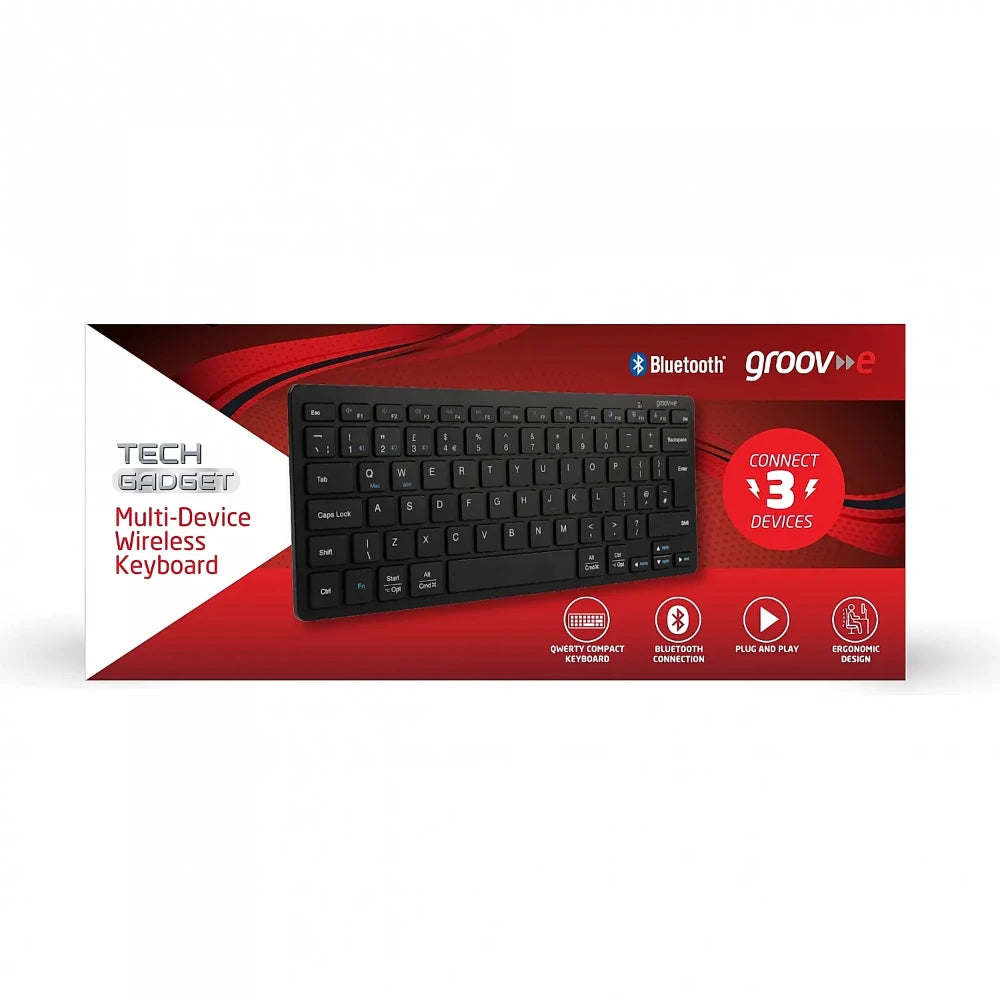 Groove Wireless Bluetooth Compact Keyboard - Black | GVPC22BK
